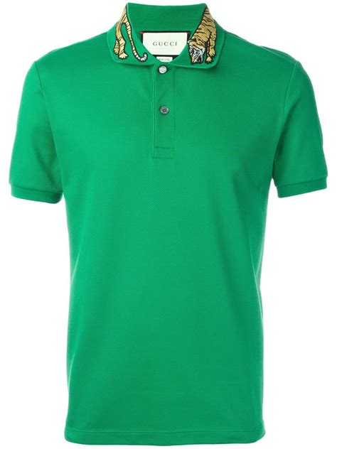 gucci shirt green|Gucci green and brown shirt.